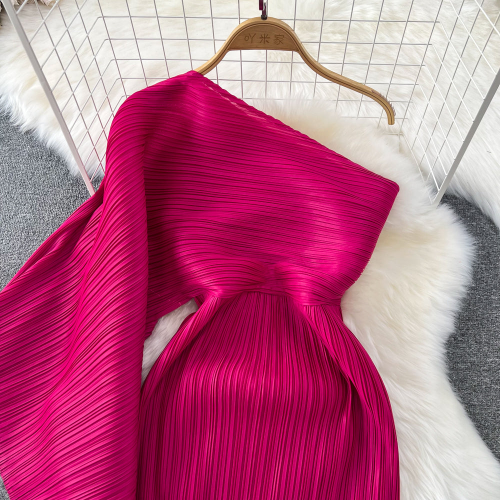 One Shoulder Maxi Party Dress