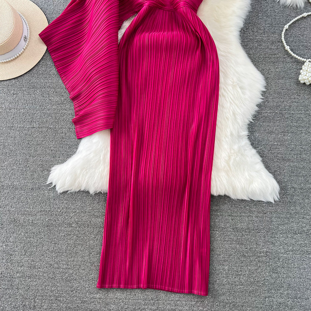 One Shoulder Maxi Party Dress