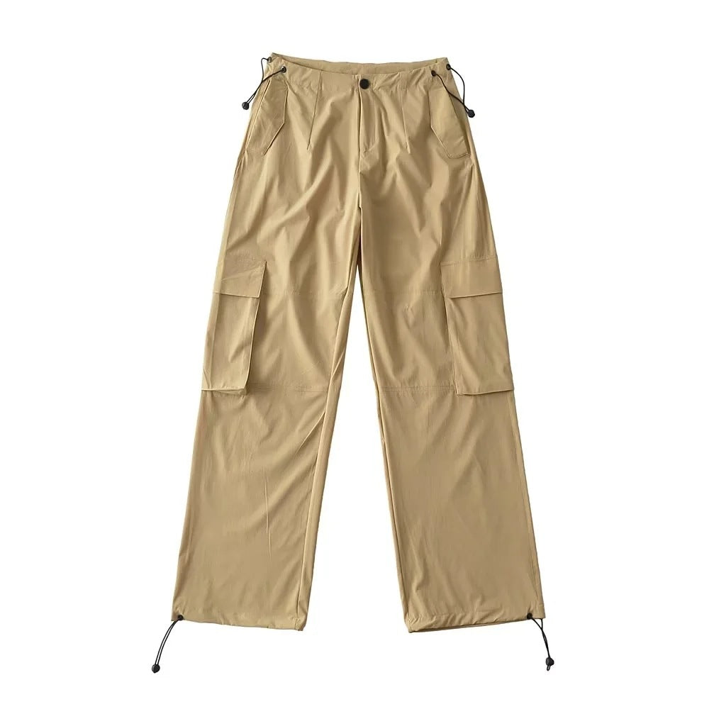Adjustable Waist Cargo Overalls
