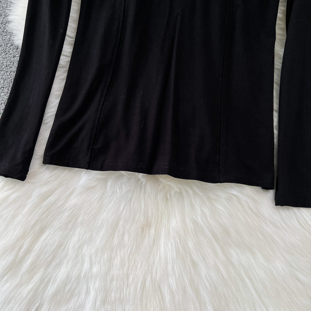Chic PU Slip Dress & Knit Ensemble