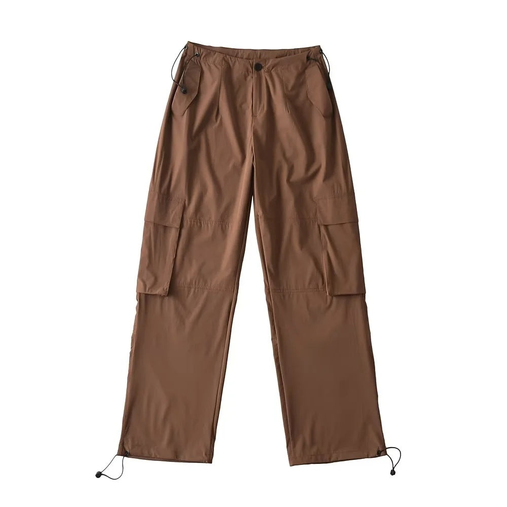 Adjustable Waist Cargo Overalls