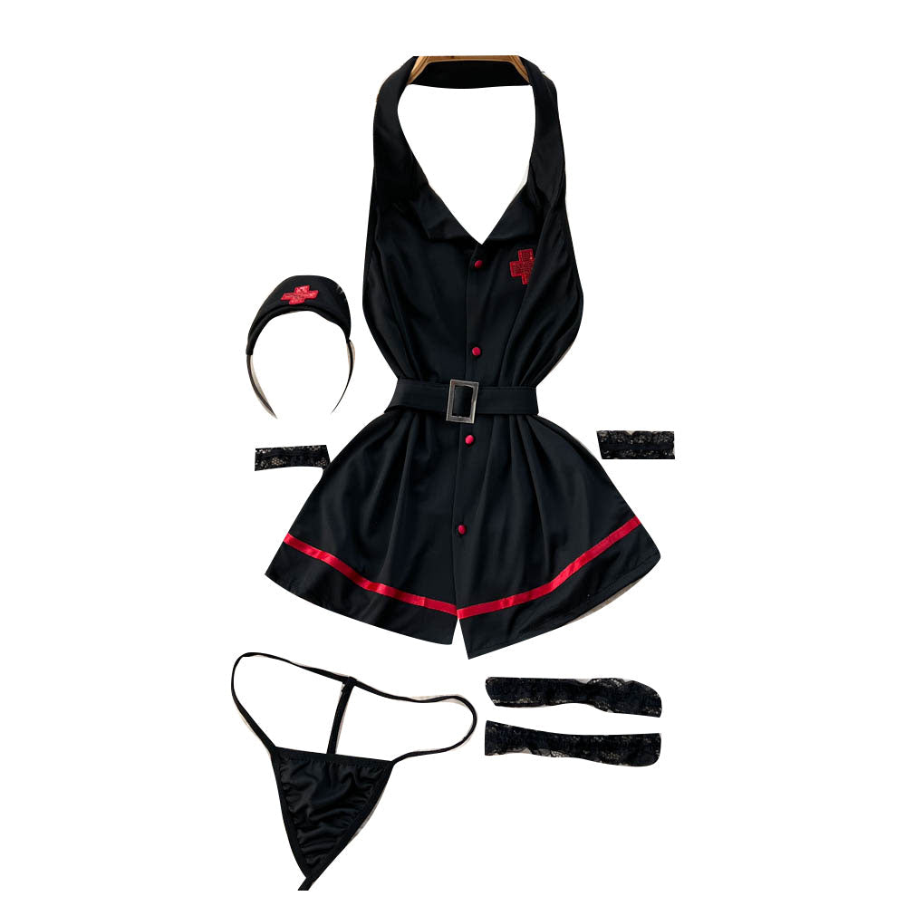 Nurse Uniform Dress&Lingerie Costume Set