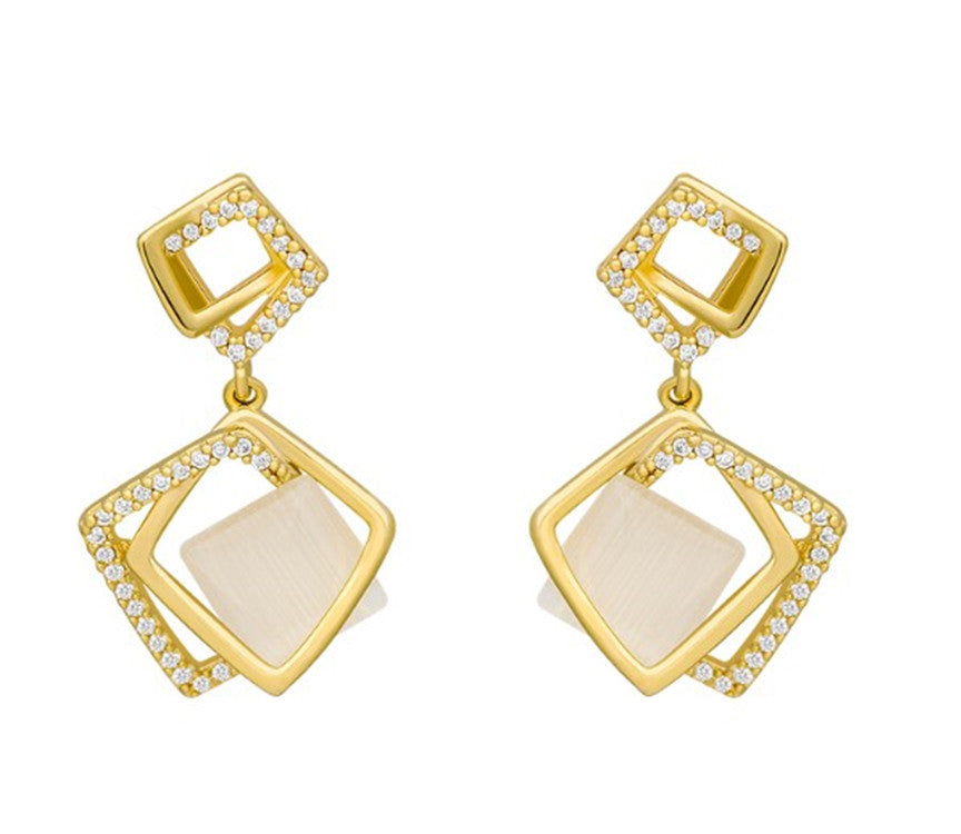 Geometrische Quadratische Ohrringe