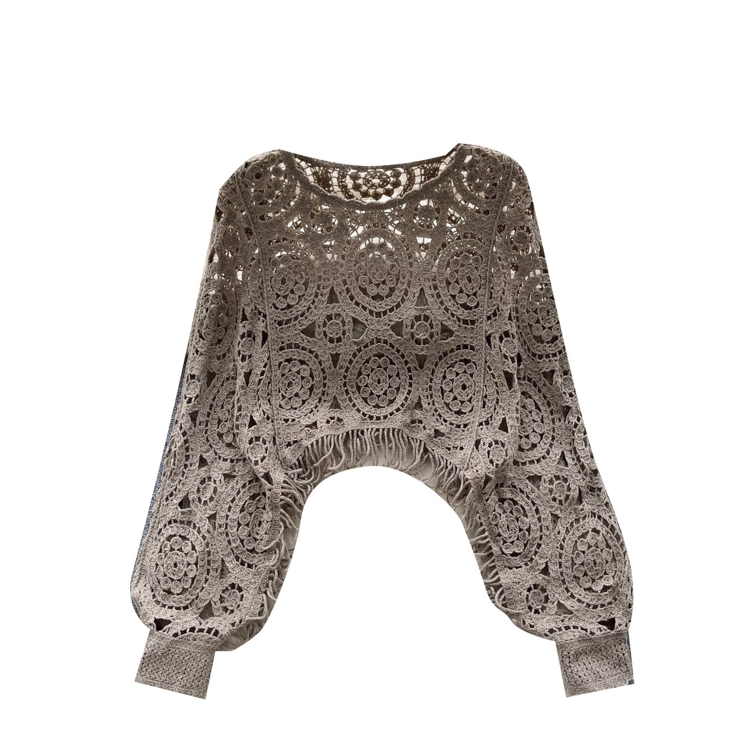 Vintage Boho Crochet Lace Top