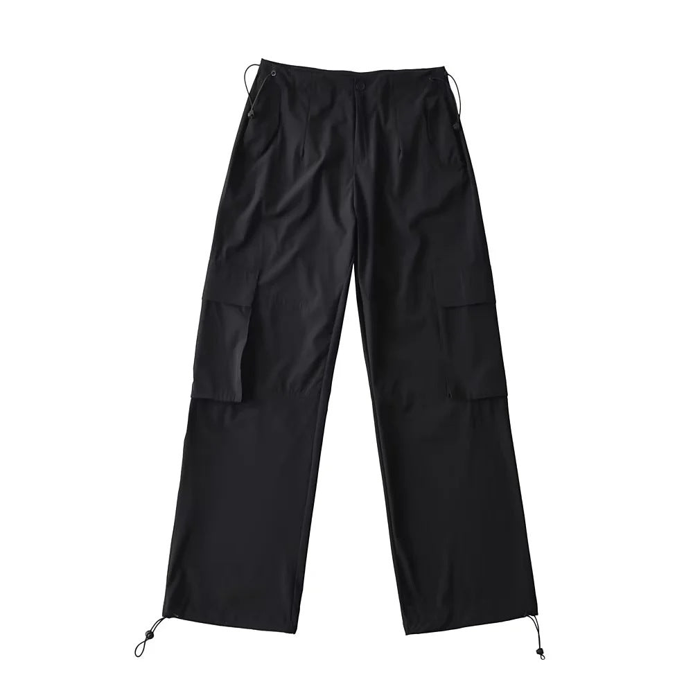 Adjustable Waist Cargo Overalls