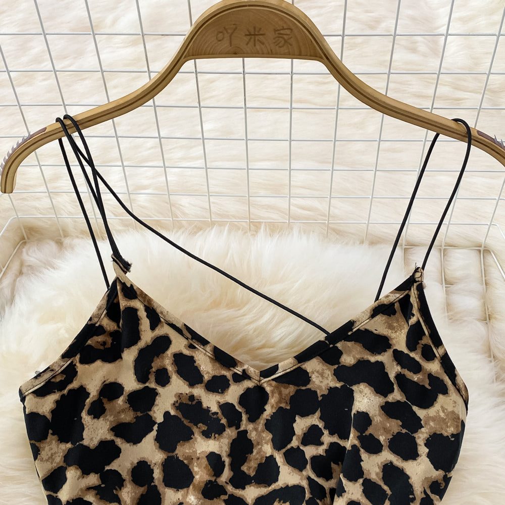 Animal Magnetism Backless Slinky Dress