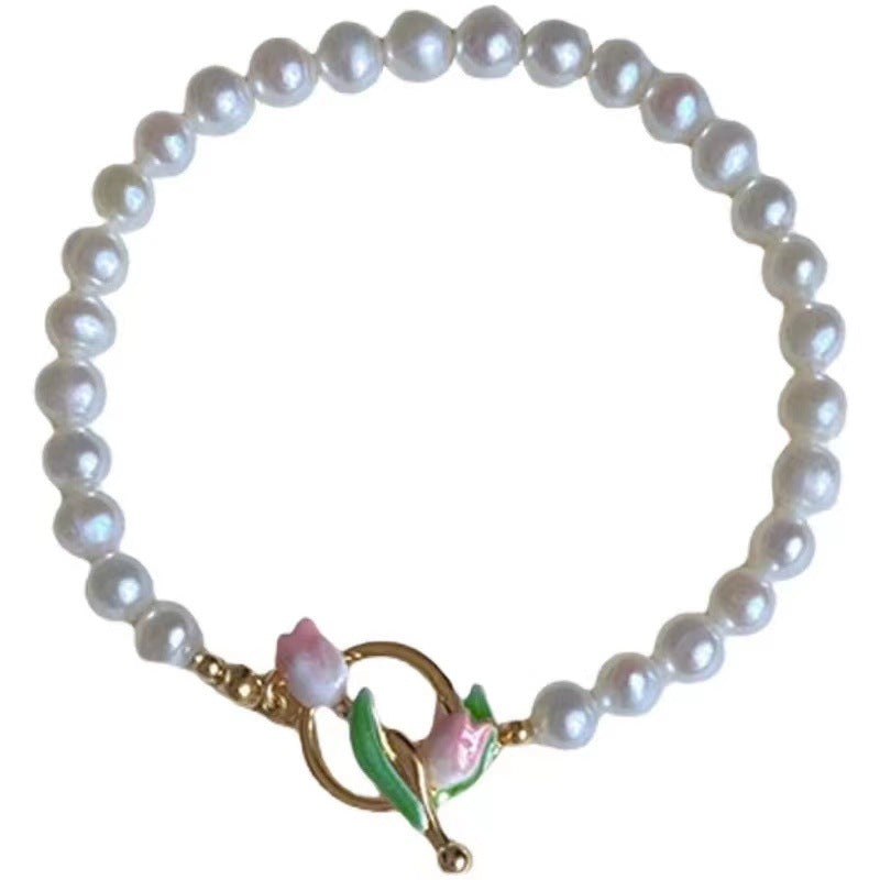 Tulpen-Perlenarmband