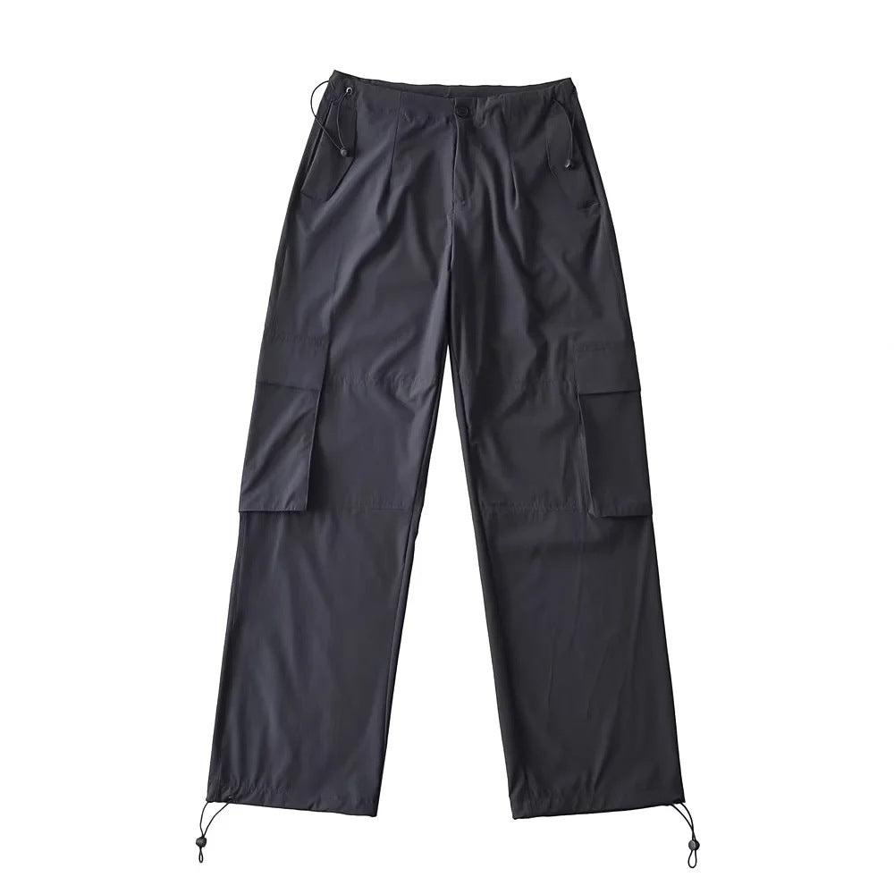 Adjustable Waist Cargo Overalls