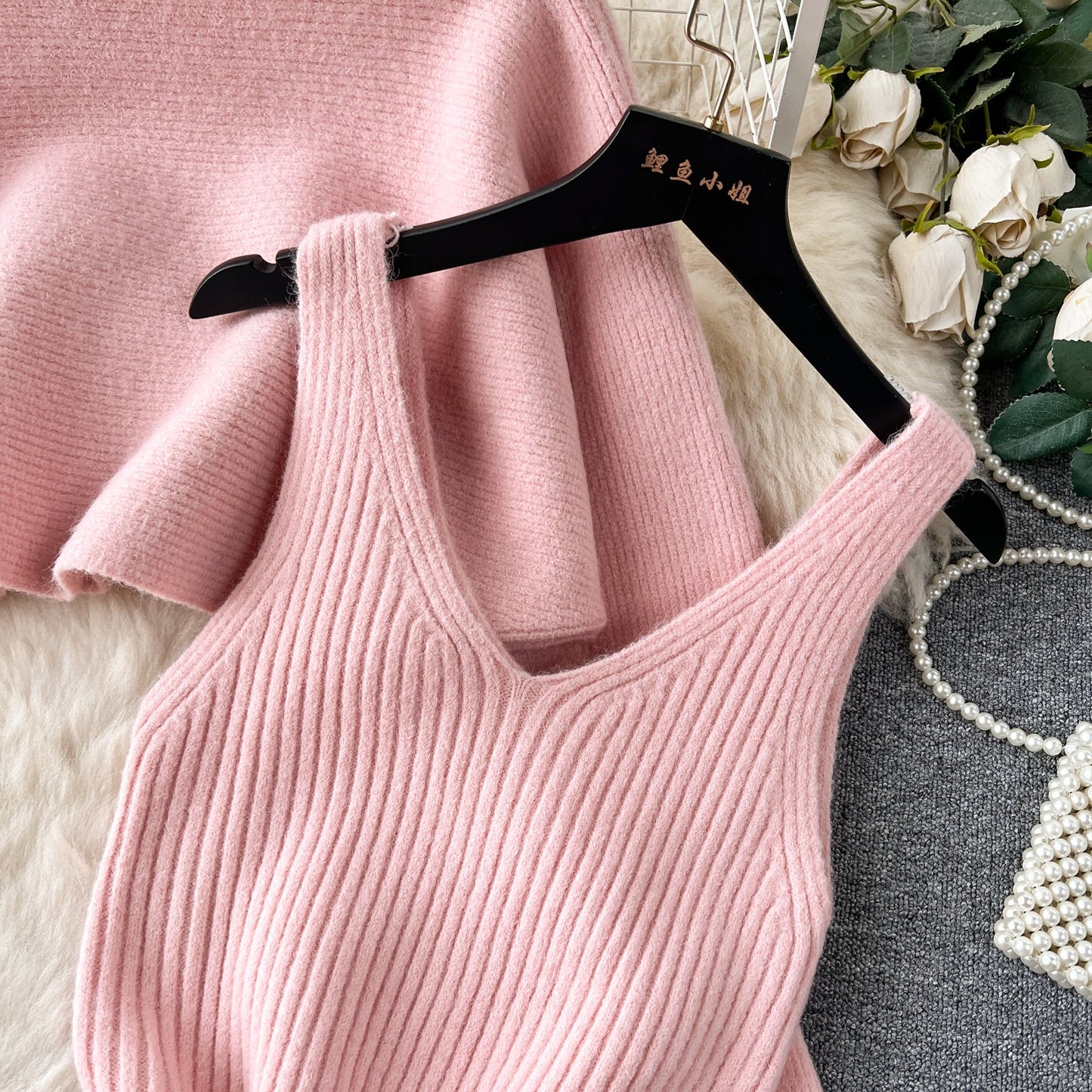 Creamy Colors Knitted 2Pcs