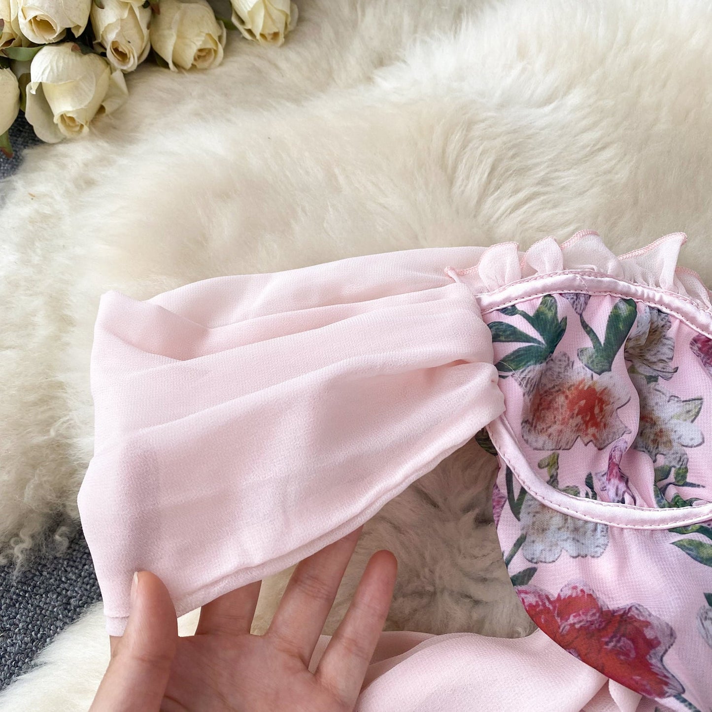 Garden Party Strapless Ruffled Dress