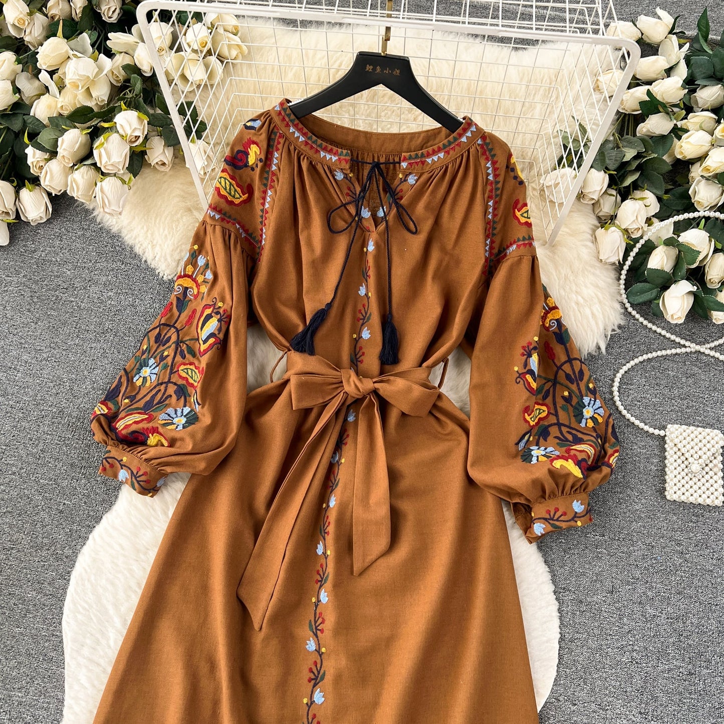 Bohemian Free Spirit Floral Dress