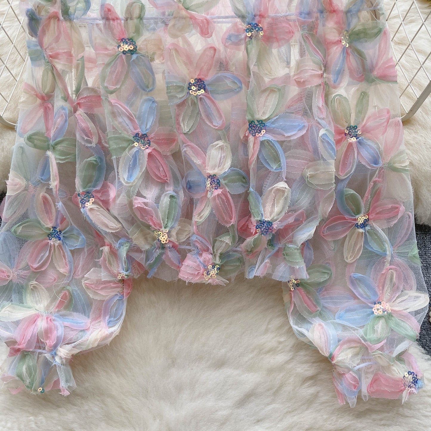 Blossom Petals Fairy Mesh Top