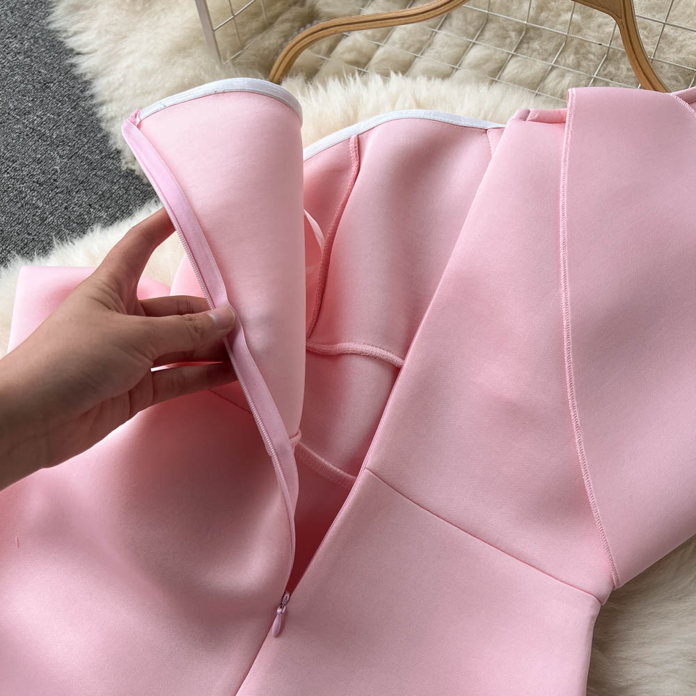Bow One-shoulder Cocktail & Party Dress