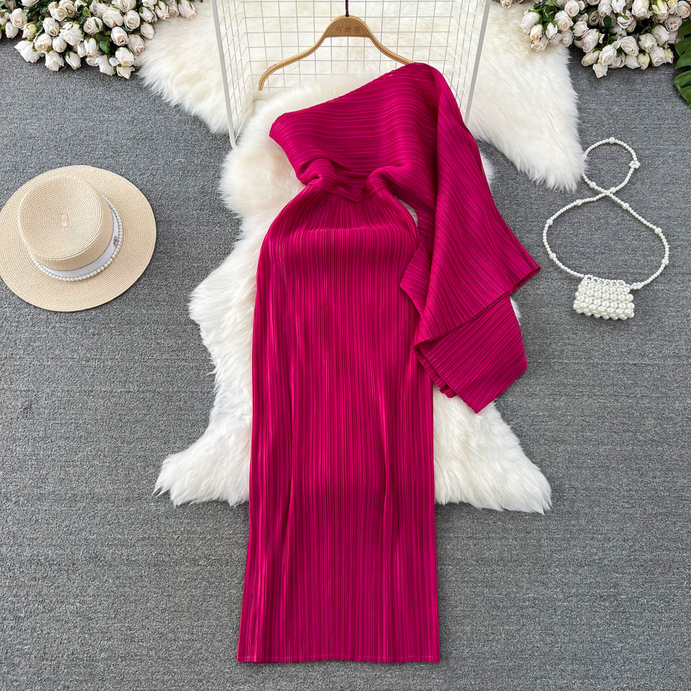 One Shoulder Maxi Party Dress
