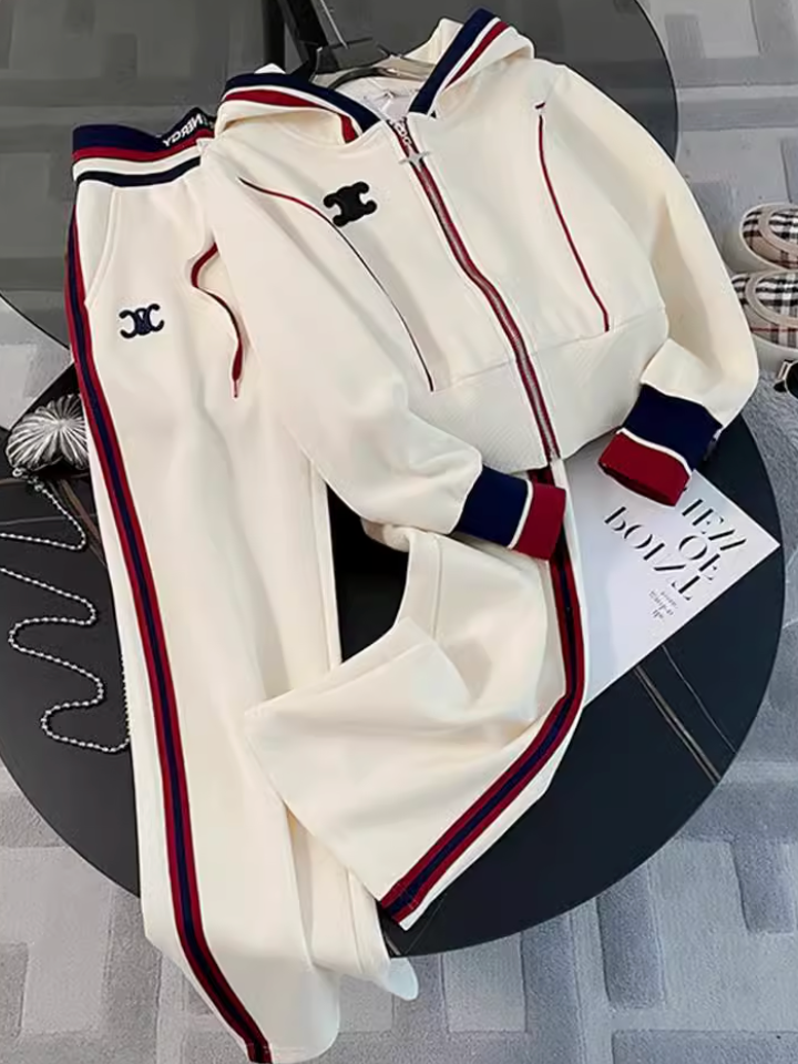 Urban Print Hoodie & Joggers Athleisure Set