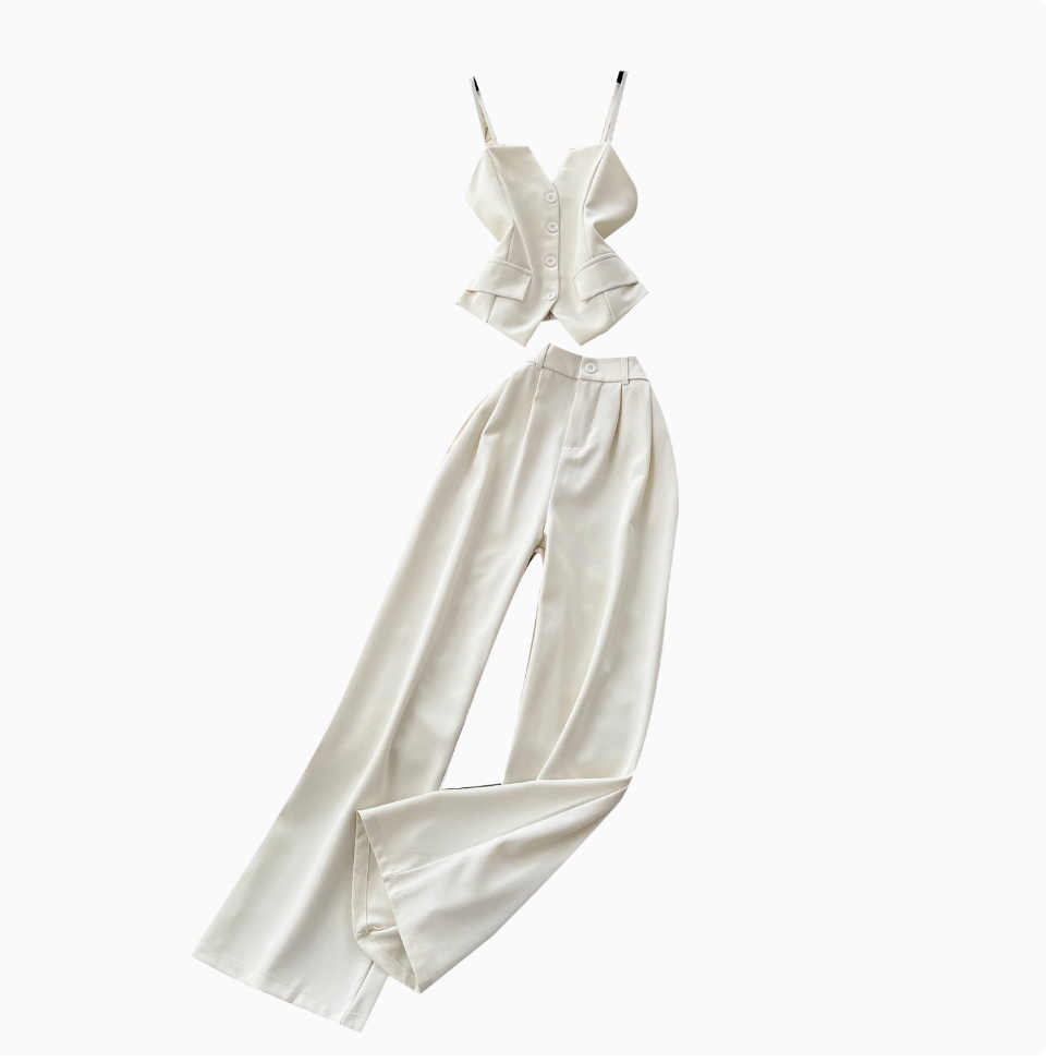 Suit Camisole & Straight Trousers 2Pcs