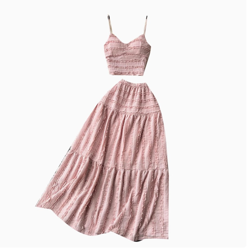 Sweetie Camisole & Half-body Skirt 2Pcs