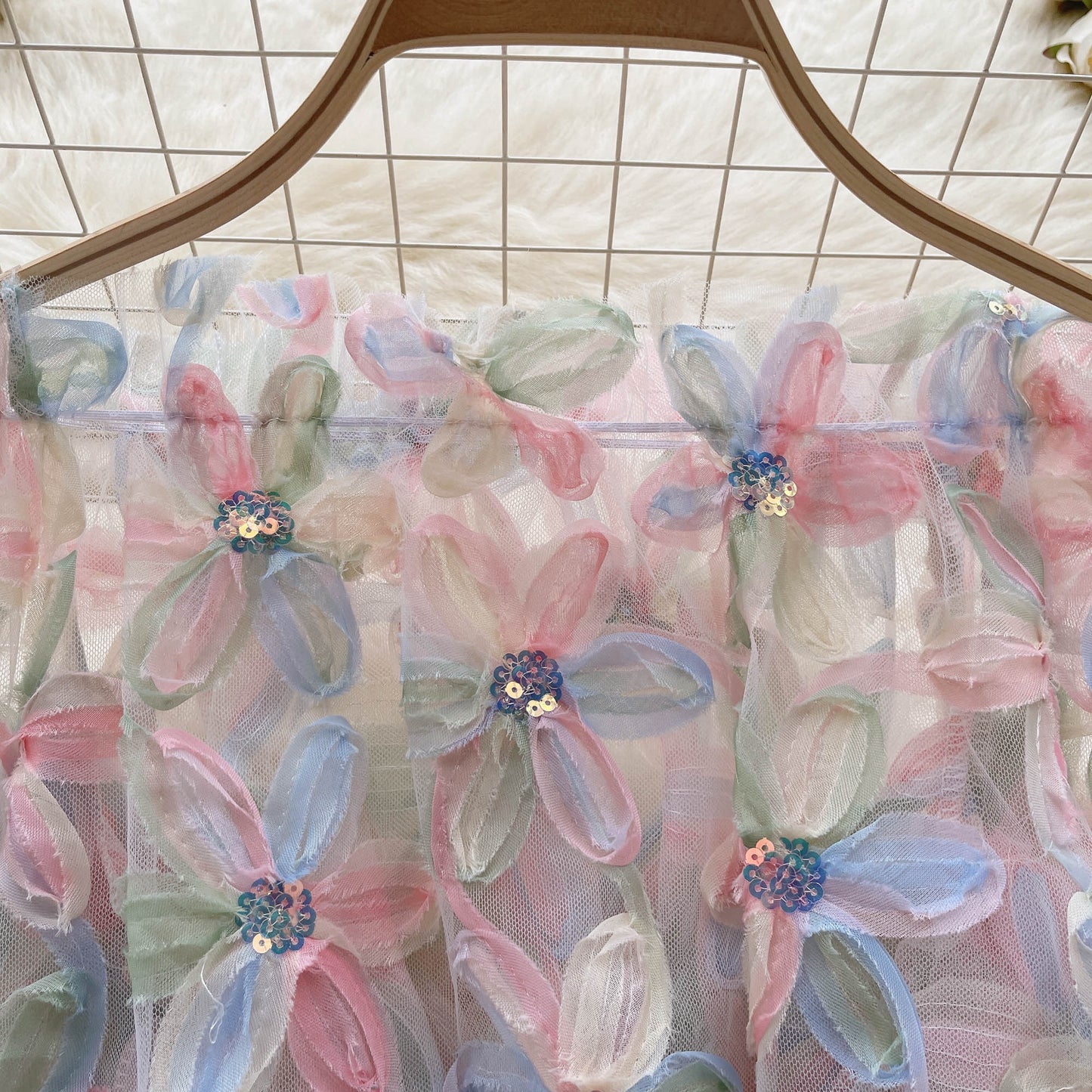 Blossom Petals Fairy Mesh Top