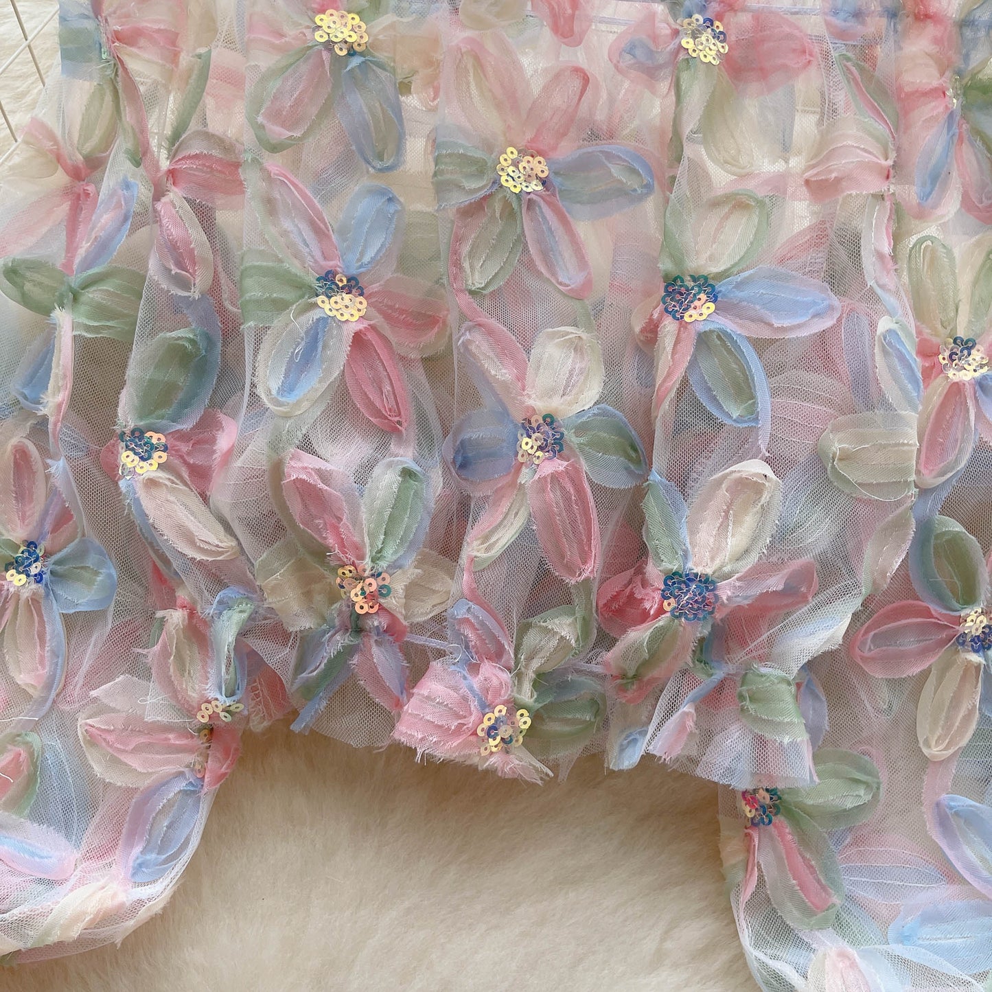 Blossom Petals Fairy Mesh Top