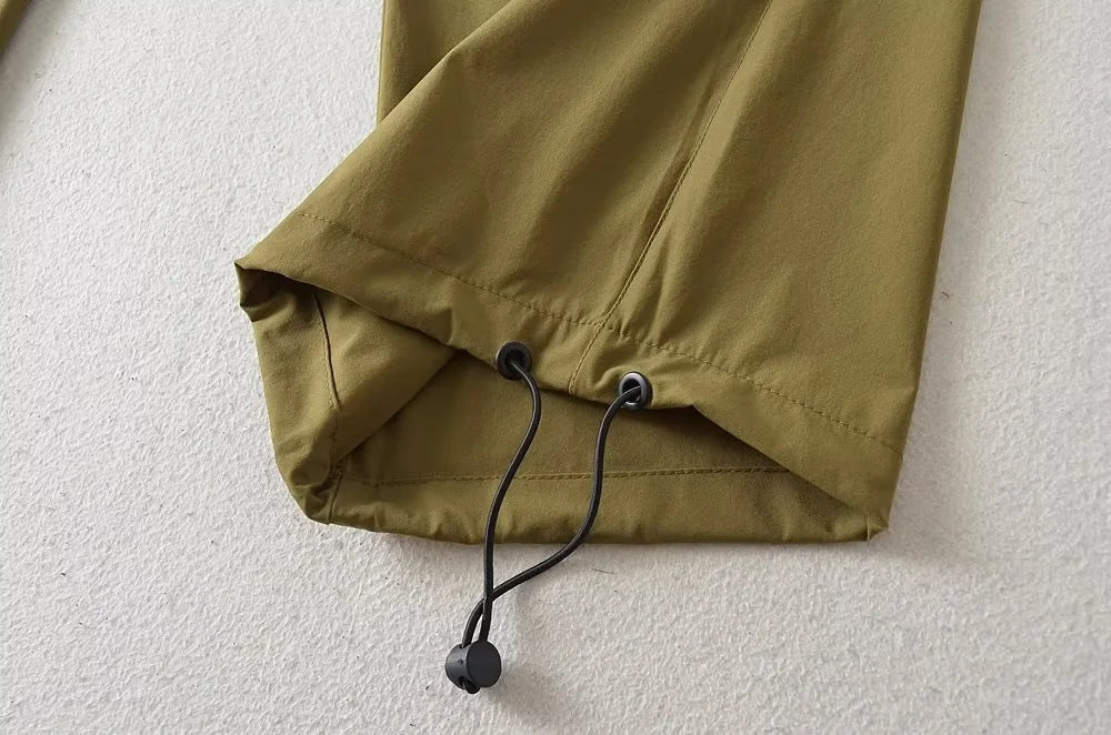 Adjustable Waist Cargo Overalls