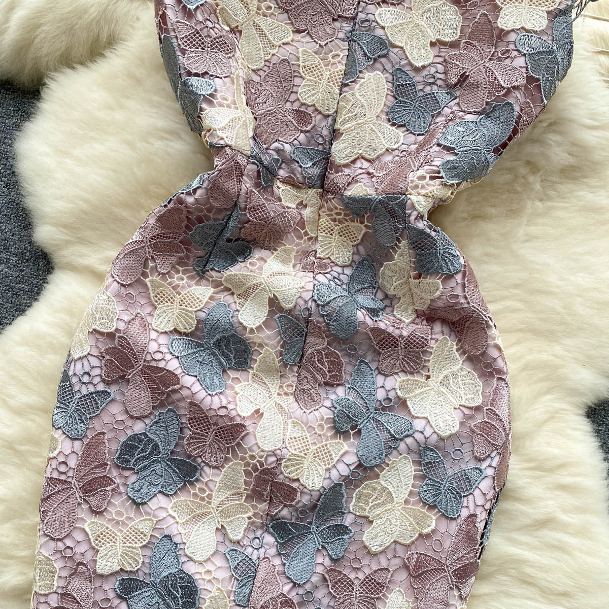 Luna Butterfly Lace Maxi Dress