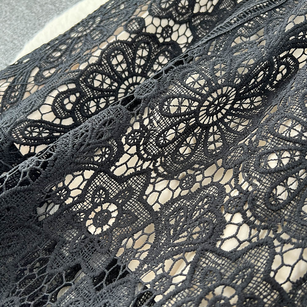 Delicate Lace-Trimmed Sheath Dress