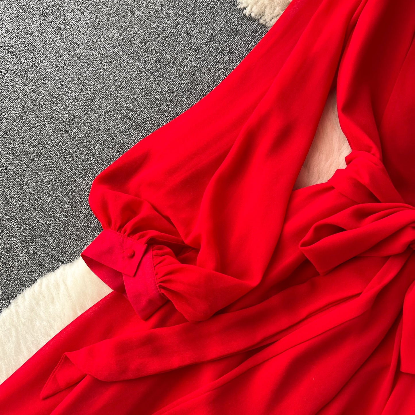 Glamour Sparkle Flare Sleeve Dress
