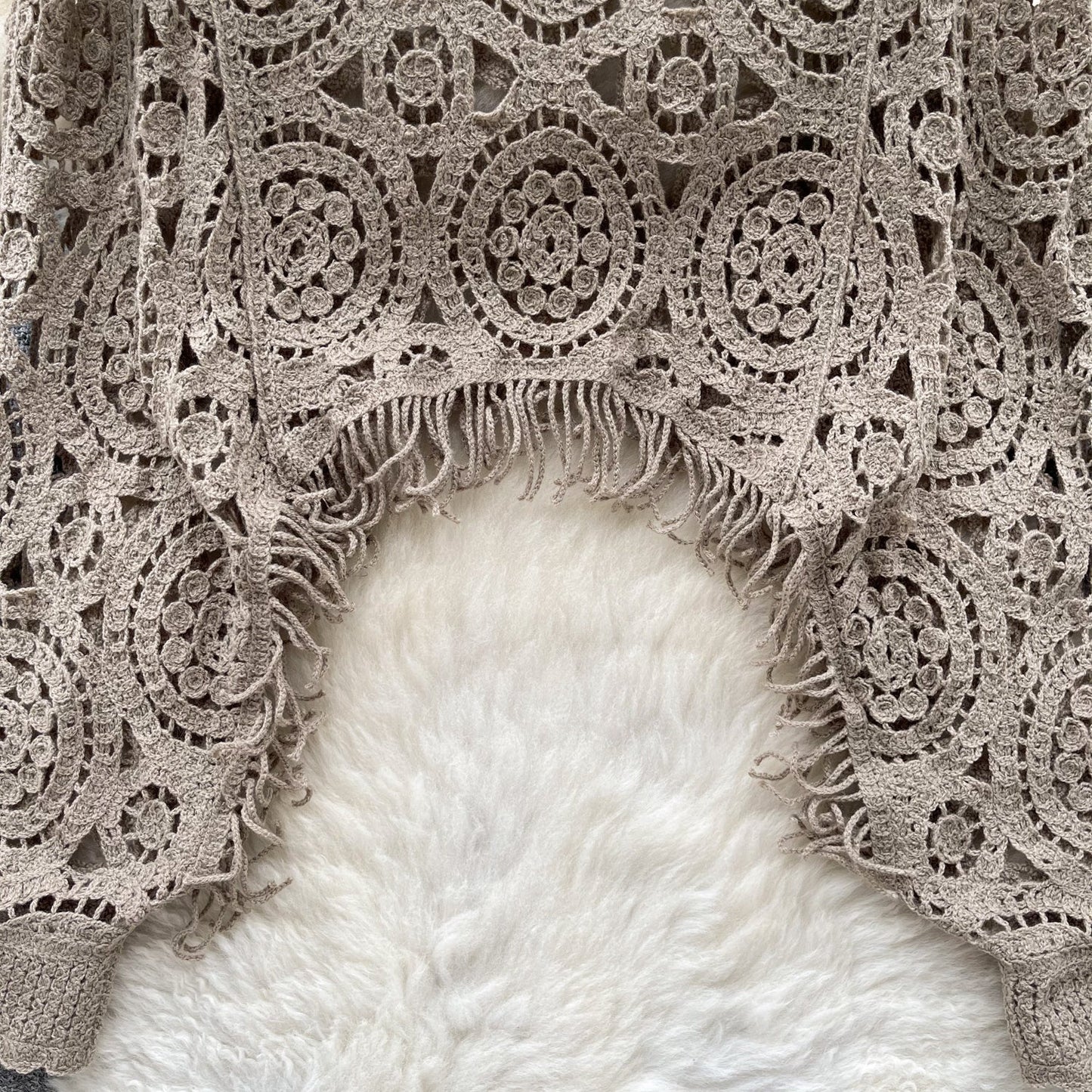 Vintage Boho Crochet Lace Top