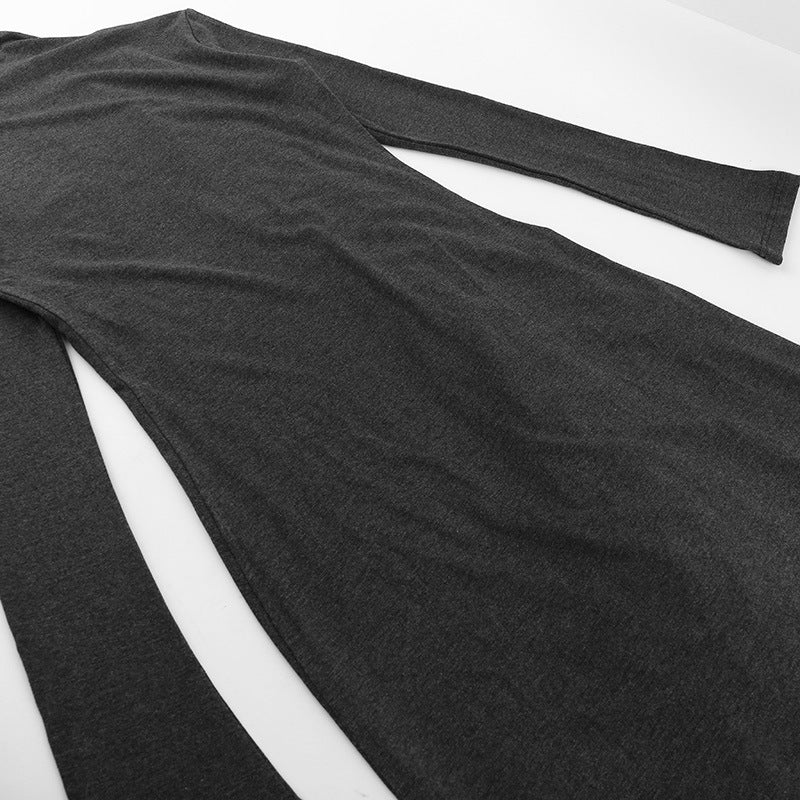 Aria Asymmetric Draped Knit Dress