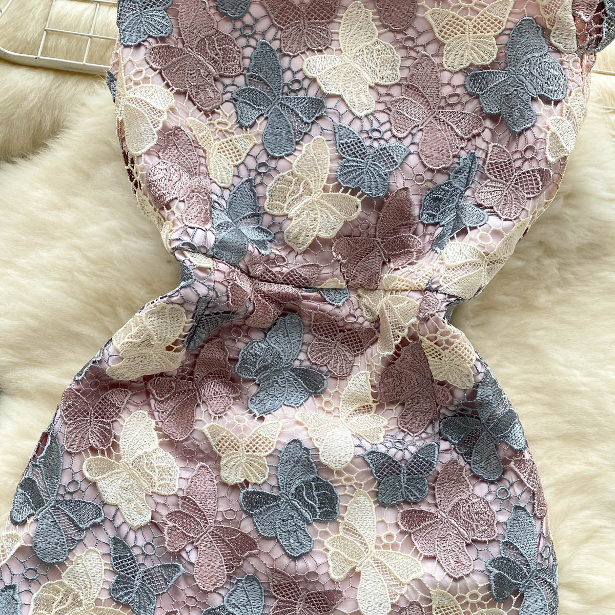 Luna Butterfly Lace Maxi Dress