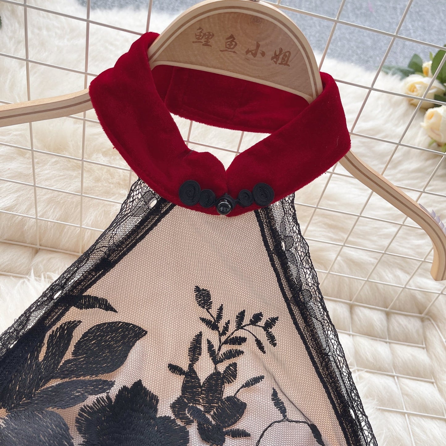 Vintage Inspired Floral Cheongsam Dress