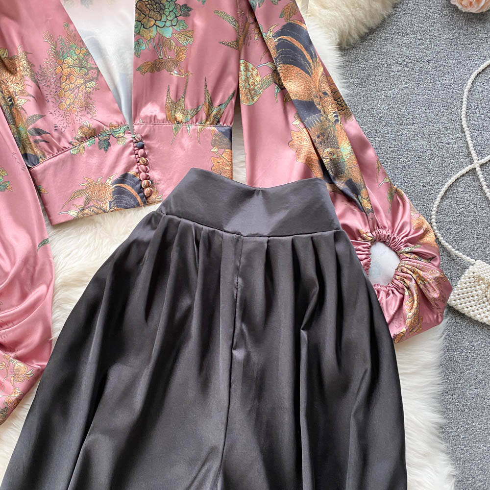 Garden Escape Floral Top & Palazzo Pants