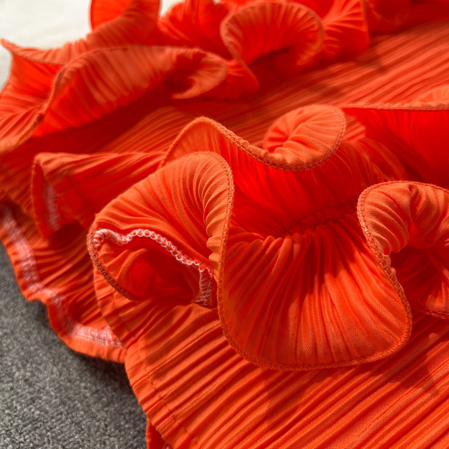Designer 3D Ruffled Cocktail Dress