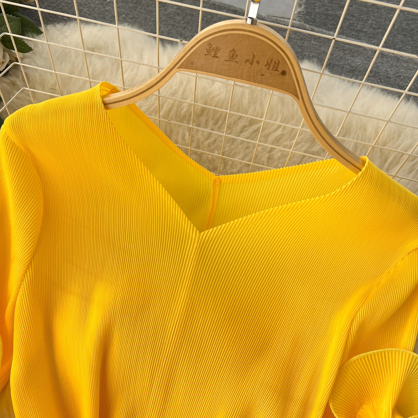 Dopamine Colors 3D Ruffled Dress