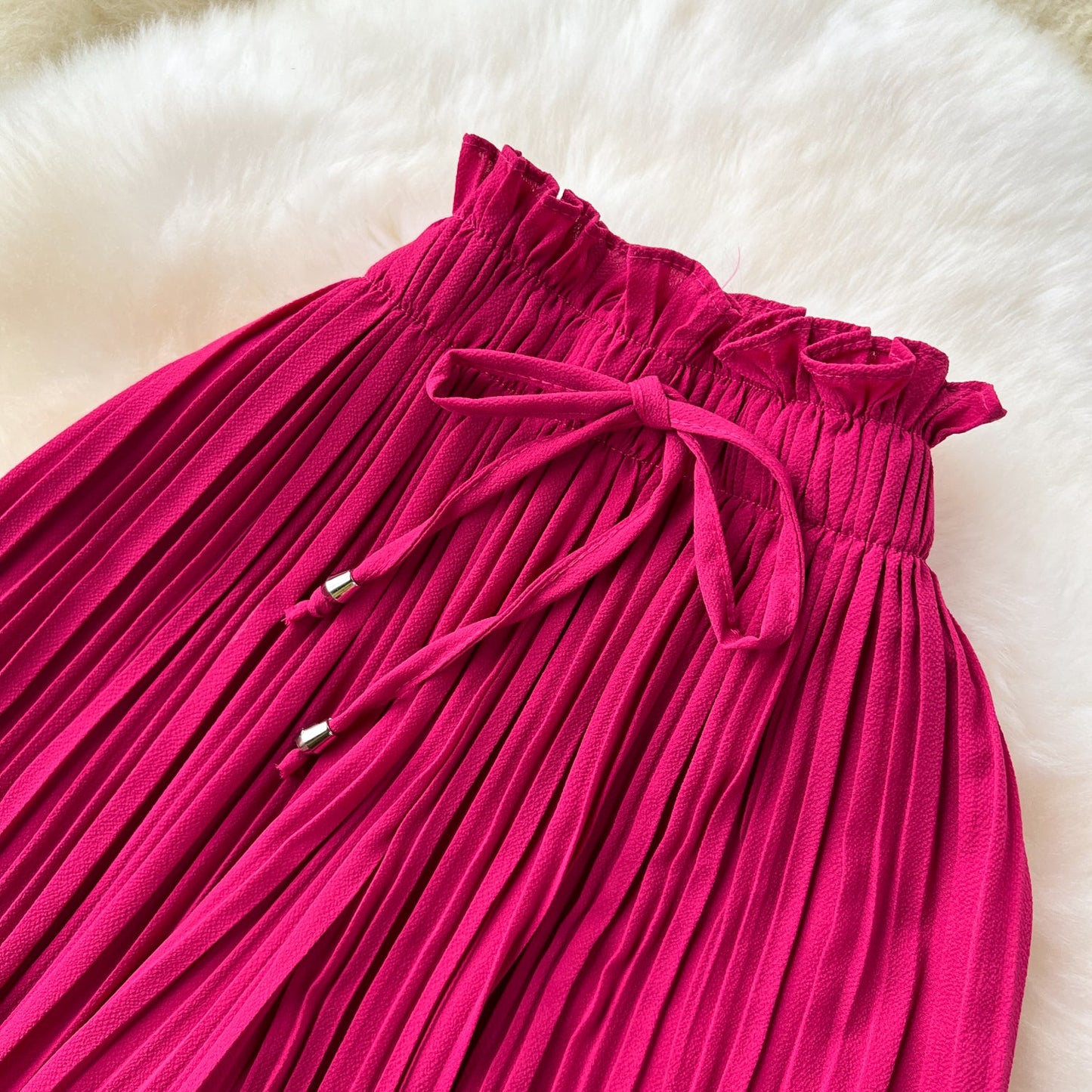 Women's Pleated Wide-Leg Flowgy Pants