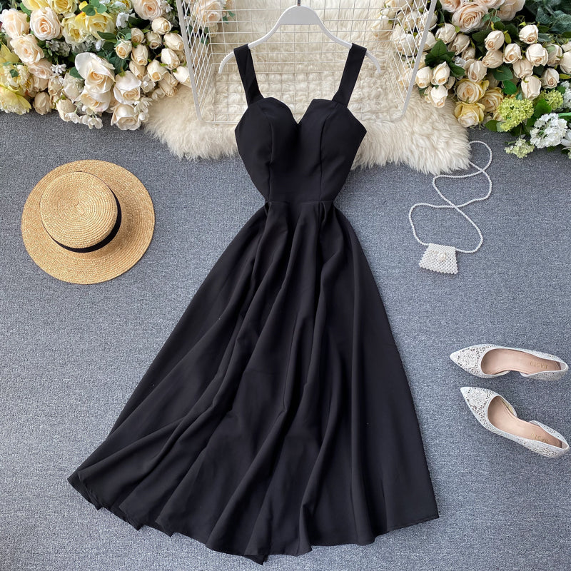 Retro V-Neck Halter Sundress
