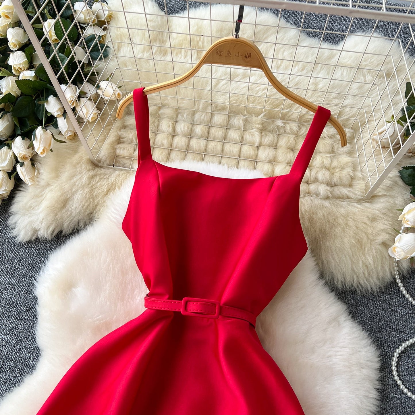 Elegant Chiffon Puffy Slip Dress