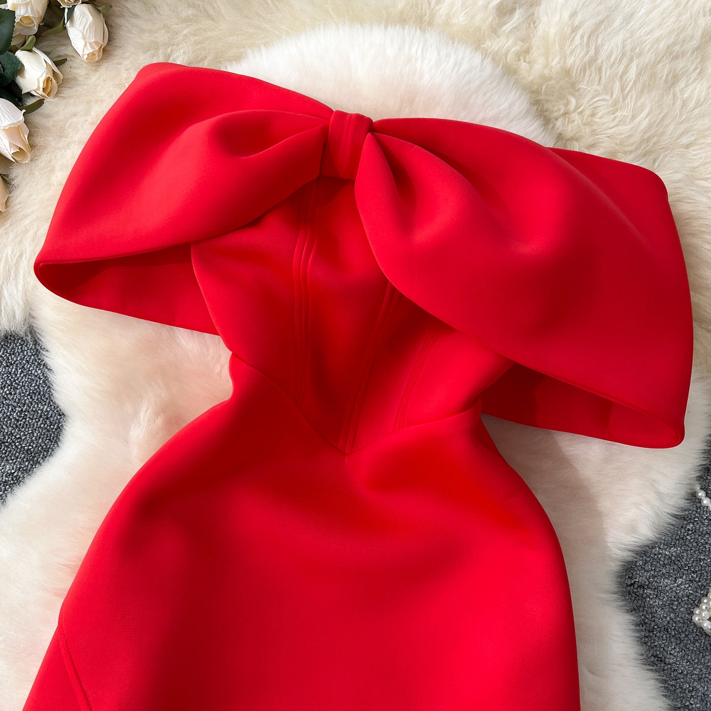 Design Colorful Bow Party Dress