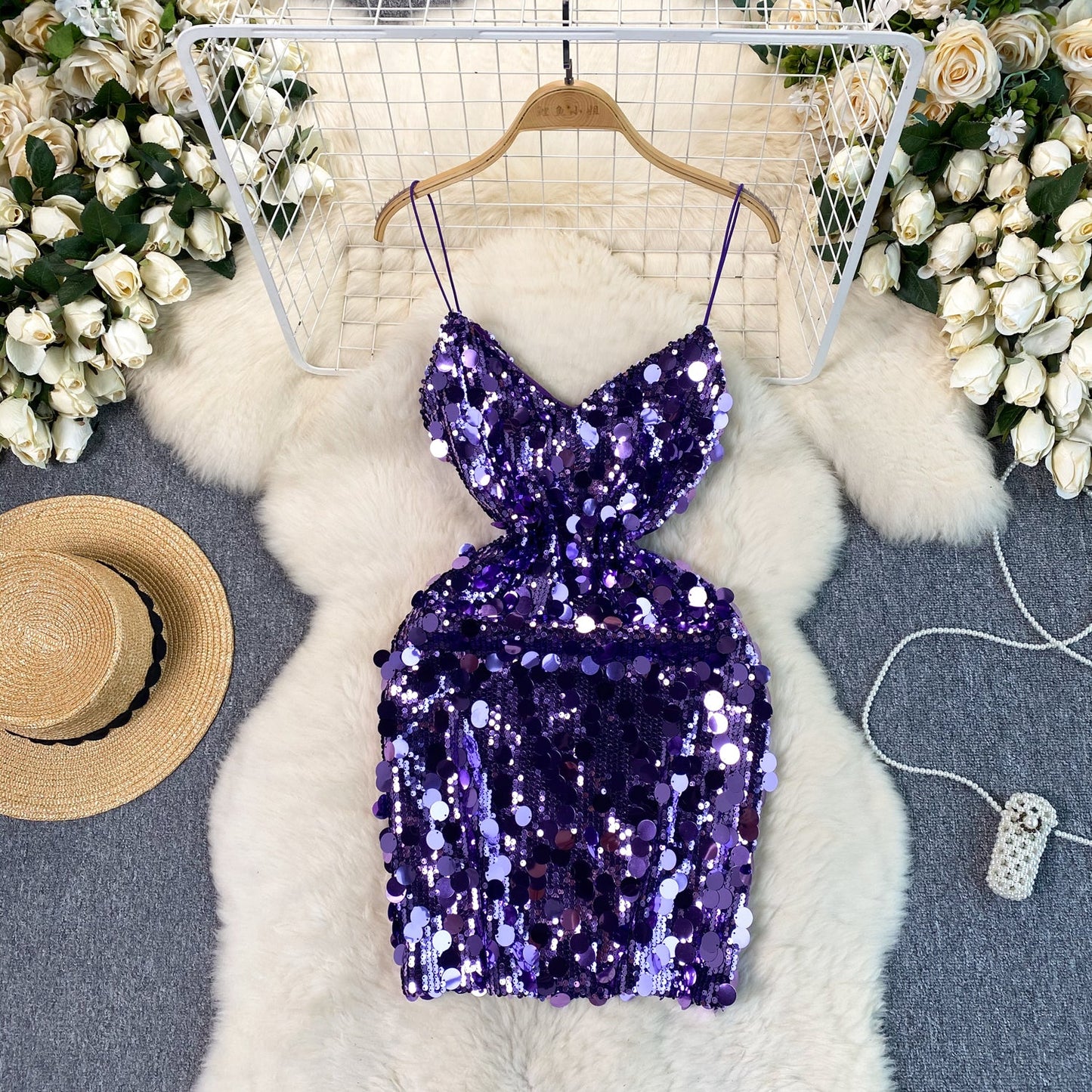 Disco Fever Sequin Mini Dress