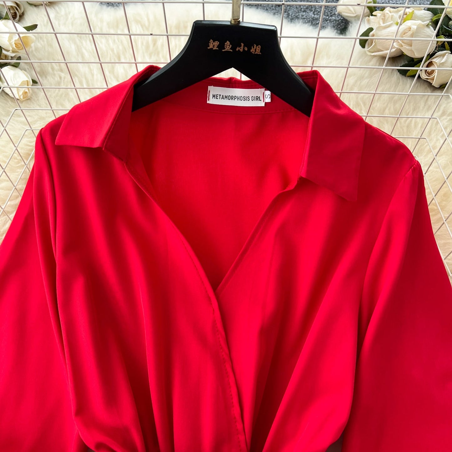Modern Tailored Shirt Dress With Belt