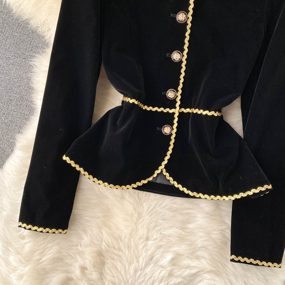 Tailored Blazer & Tiered Mesh Skirt Set