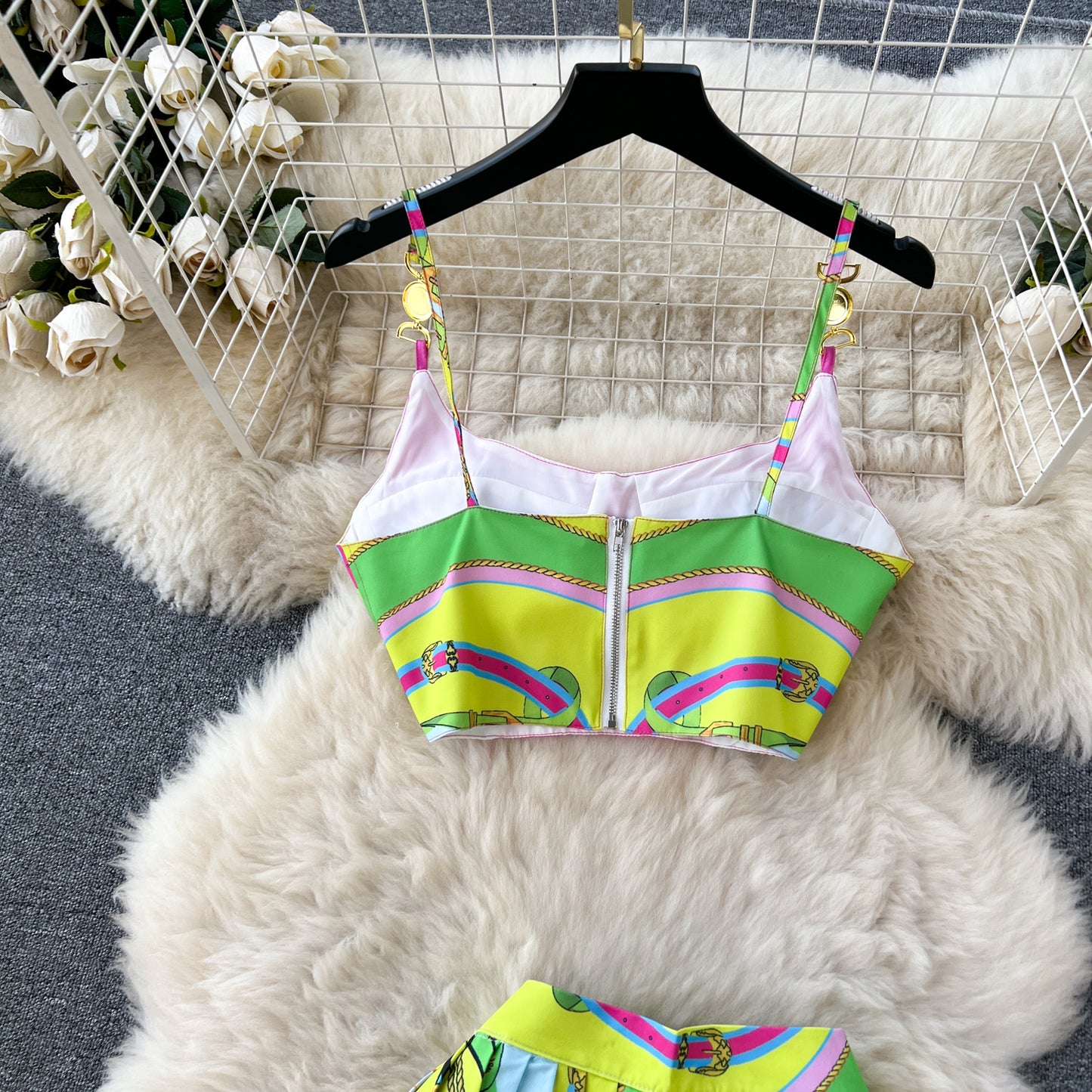 Colorful Printed 2pcs
