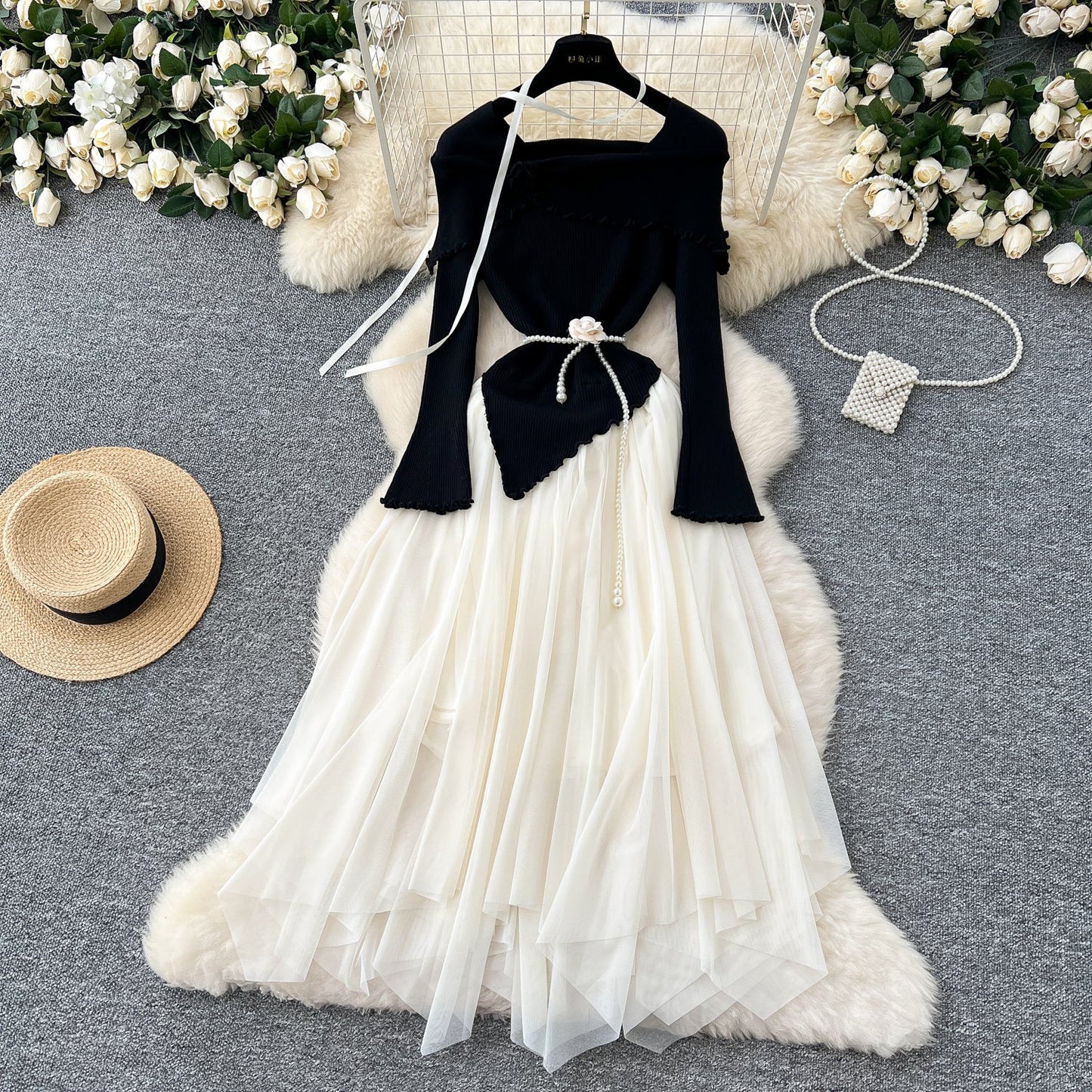 Enchanted Lace-Knit Fairy Tale Dress