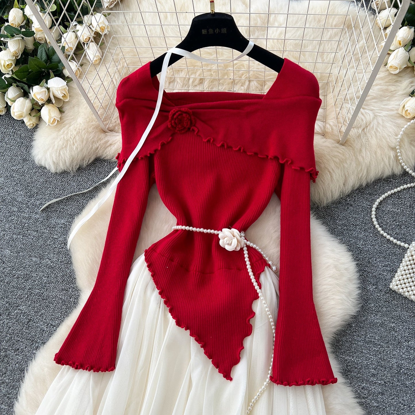 Enchanted Lace-Knit Fairy Tale Dress