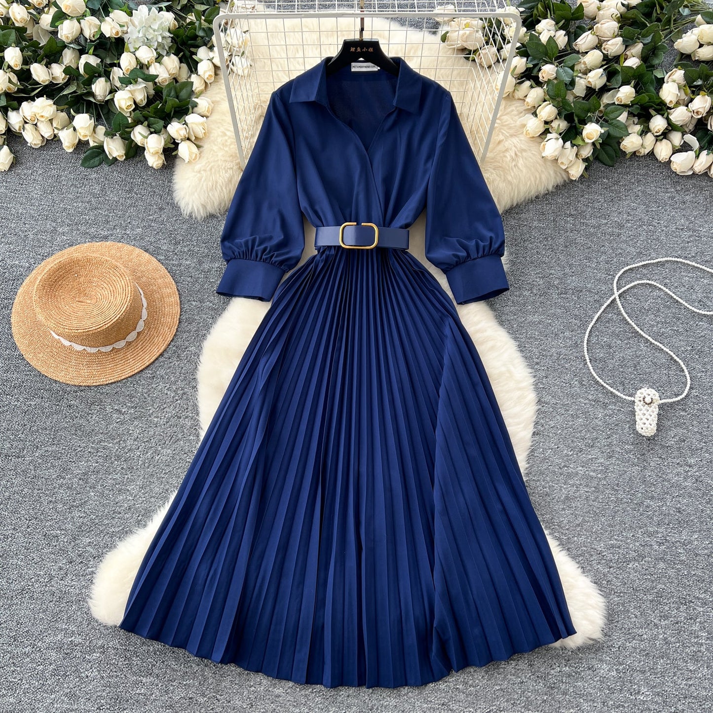Modern Tailored Shirt Dress With Belt