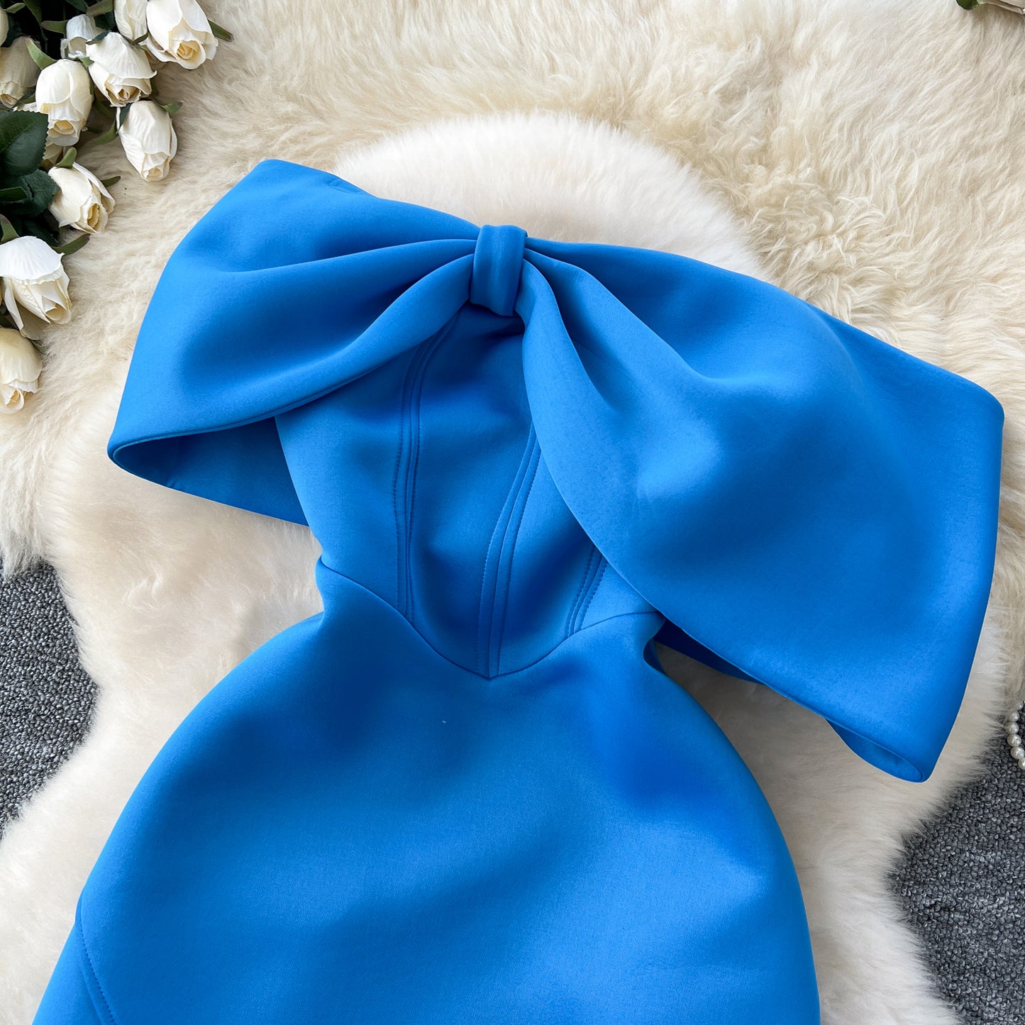 Design Colorful Bow Party Dress