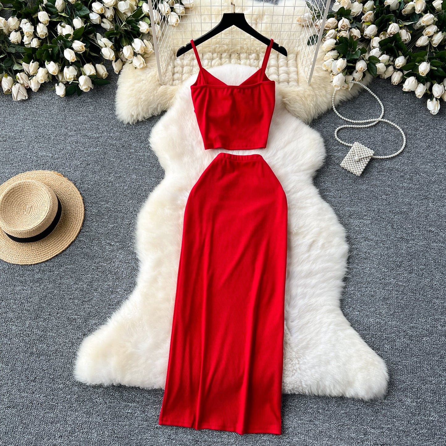 Women's Knit Two Piece Camisole Set
