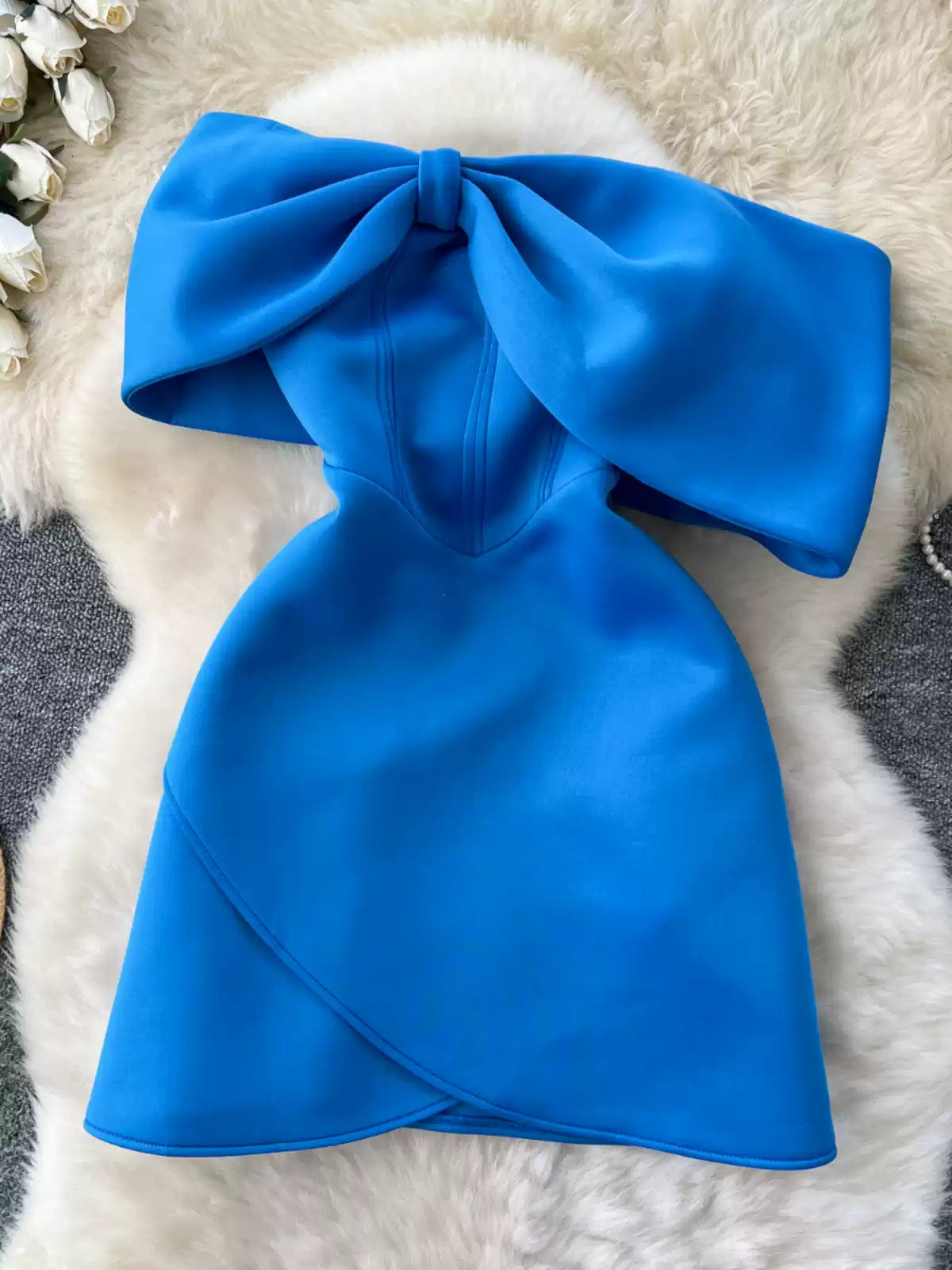 Design Colorful Bow Party Dress