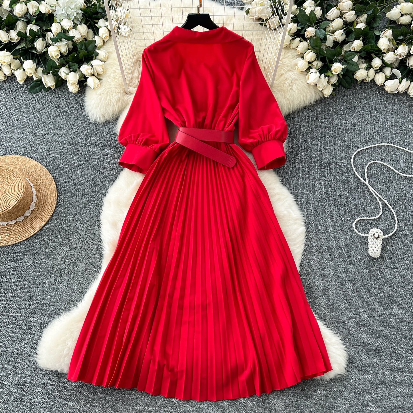 Modern Tailored Shirt Dress With Belt
