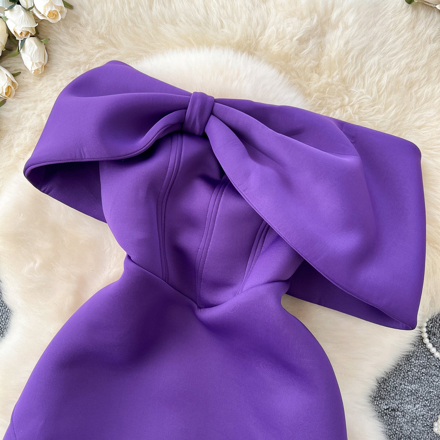 Design Colorful Bow Party Dress